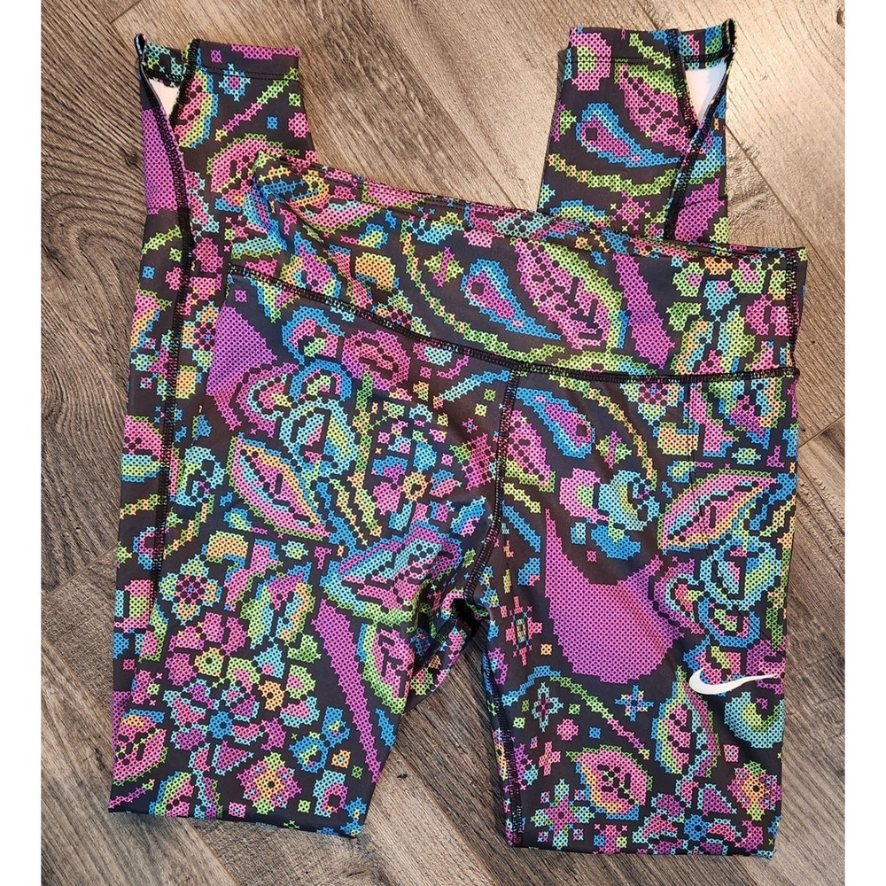Nike Fast Running Tapestry Graphic Print Dri-FIT Legging, Size M, BV2912-010